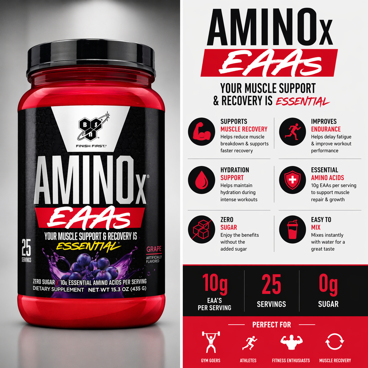 Amino X EAA’s Powder